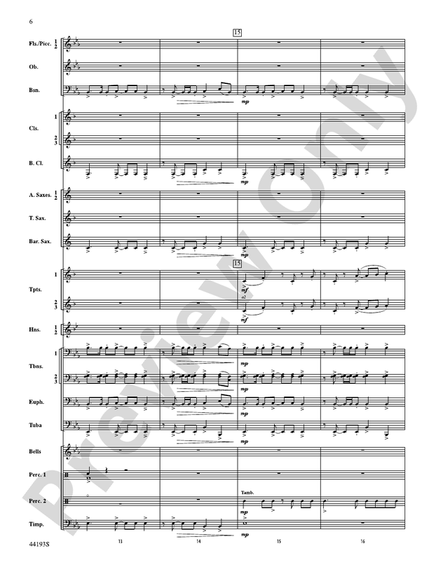 Bright Lights! - Concert Band Conductor Score & Parts (Digital Download)