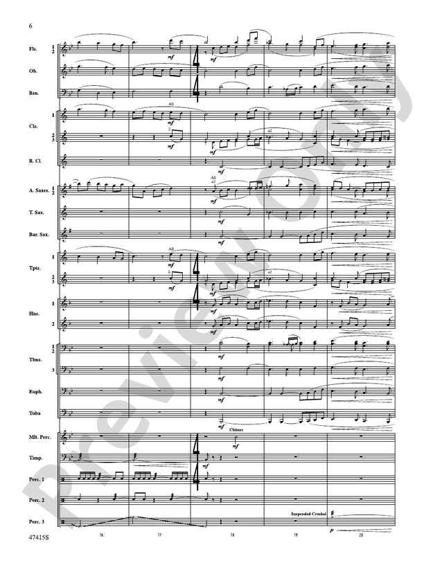 Blessed Are They - Concert Band Conductor Score & Parts (Digital Download)