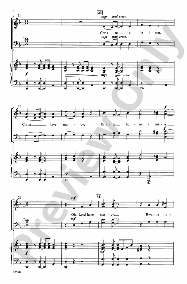 Afrika Kyrie na Sanctus - SATB Choral Octavo (Digital Download)