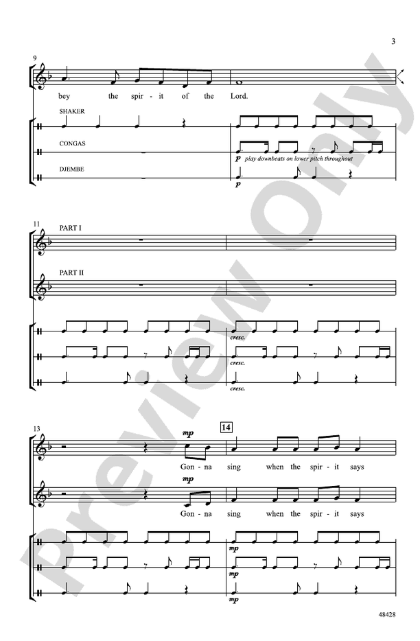 Gonna Sing – 2-Part, a cappella Choral Octavo (Digital Download)