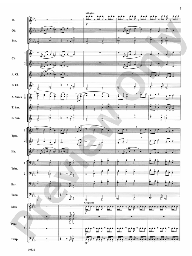 Thus Spoke the Raven - Concert Band Conductor Score & Parts (Digital Download)