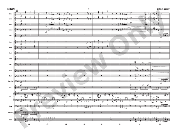 Rippin' 'n Runnin' - Jazz Ensemble Conductor Score & Parts(Digital Download)