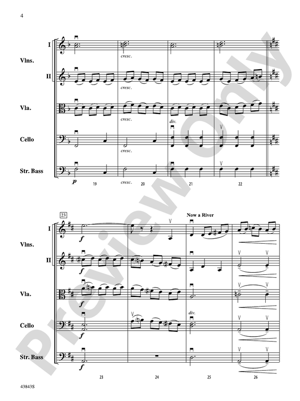 A River Rhapsody – String Orchestra Conductor Score & Parts (Digital Download)