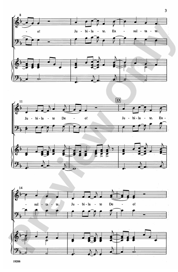Jubilate Deo! – 3-Part Mixed Choral Octavo (Digital Download)
