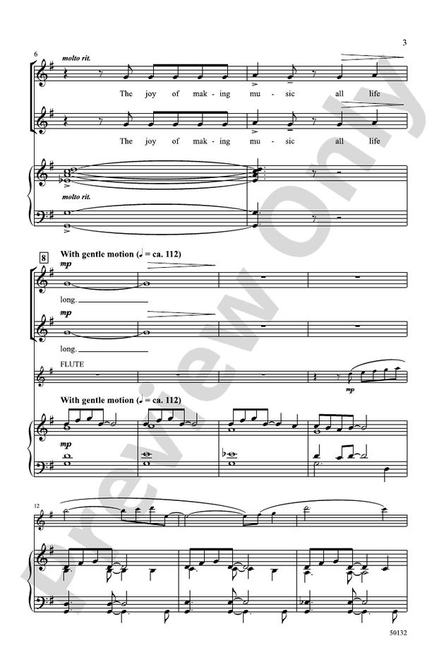 The Power of a Song - 2 Part Treble Choral Octavo (Digital Download)