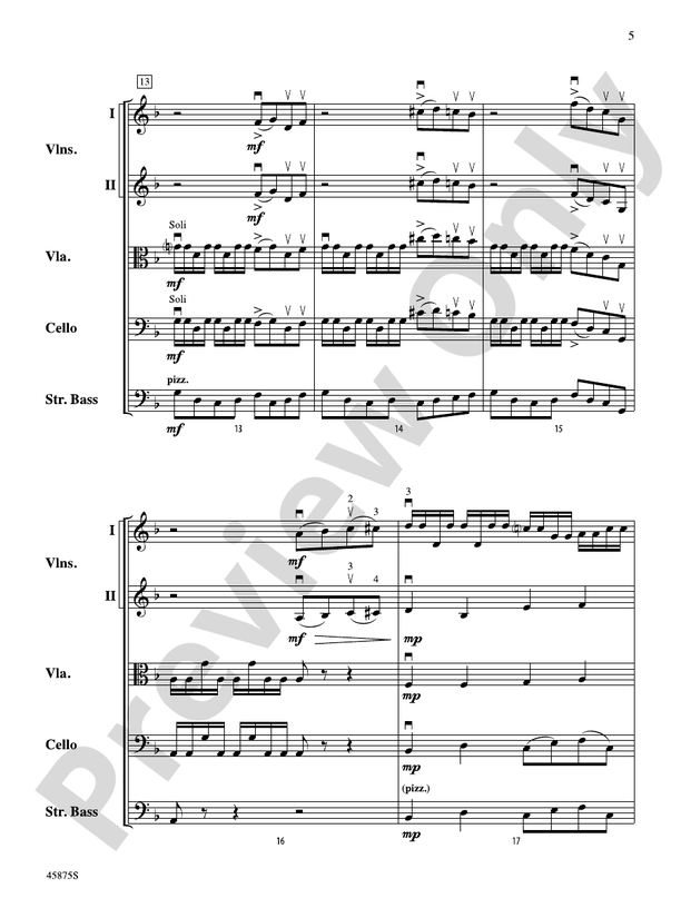 Swamp Thang - String Orchestra Conductor Score & Parts (Digital Download)