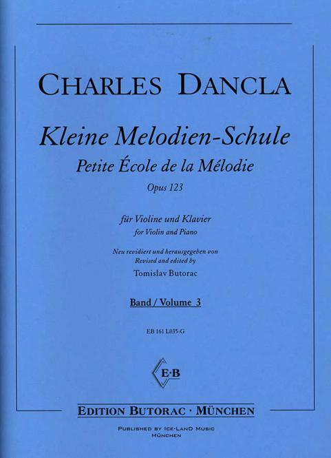 Dancla - Little School of Melodies Op123 Volume 3 - Violin/Piano Accompaniment edited by Butorac Iceland EB161L035-G