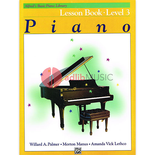 Alfred's Basic Piano Library Lesson Book 3 -Piano by Lethco/Manus/Palmer Alfred 2109