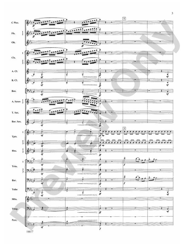 Northwest Rising - Concert Band Conductor Score & Parts (Digital Download)