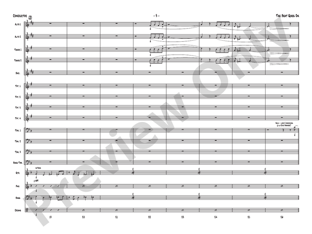 The Beat Goes On - Jazz Ensemble Conductor Score & Parts(Digital Download)