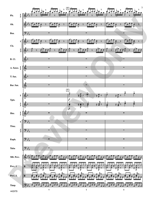 Paradiddles - Concert Band Conductor Score & Parts (Digital Download)