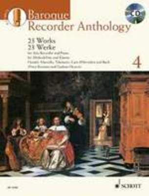 Baroque Recorder Anthology Volume 4 - 23 Works for Treble Recorder with Piano Accompaniment - Treble Recorder Schott Music