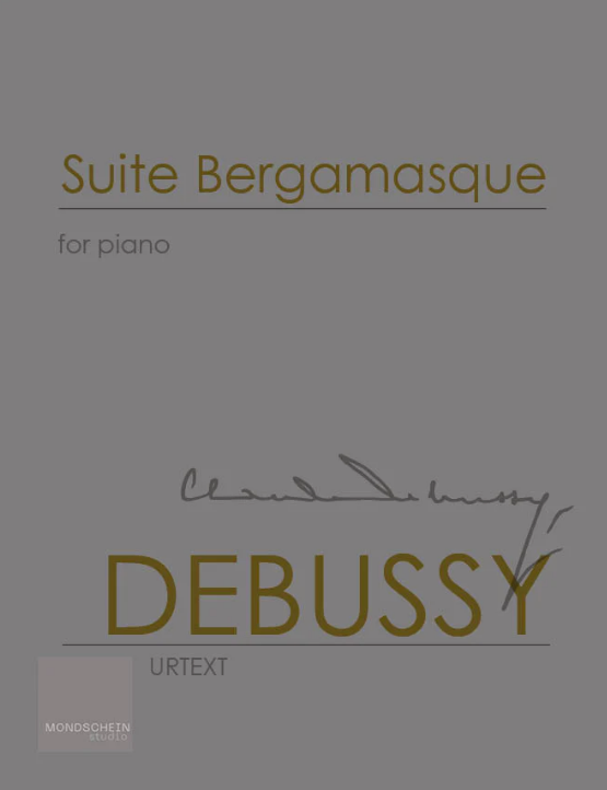 Debussy - Suite Bergamasque - Piano Solo Mondschein MSP528491