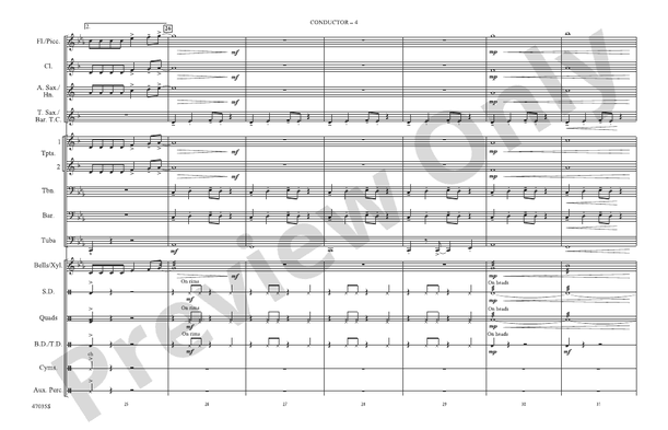 Feel It Still – Marching Band Conductor Score & Parts (Digital Download)