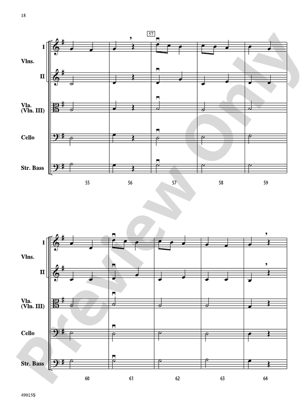 Petite Suite Francaise - String Orchestra Conductor Score & Parts (Digital Download)