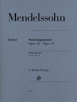 String Quartets Op 12 and 13 Score/Parts