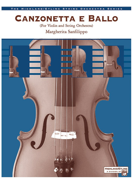 Canzonetta e Ballo (solo violin and string orchestra) – String Orchestra Conductor Score & Parts (Digital Download)