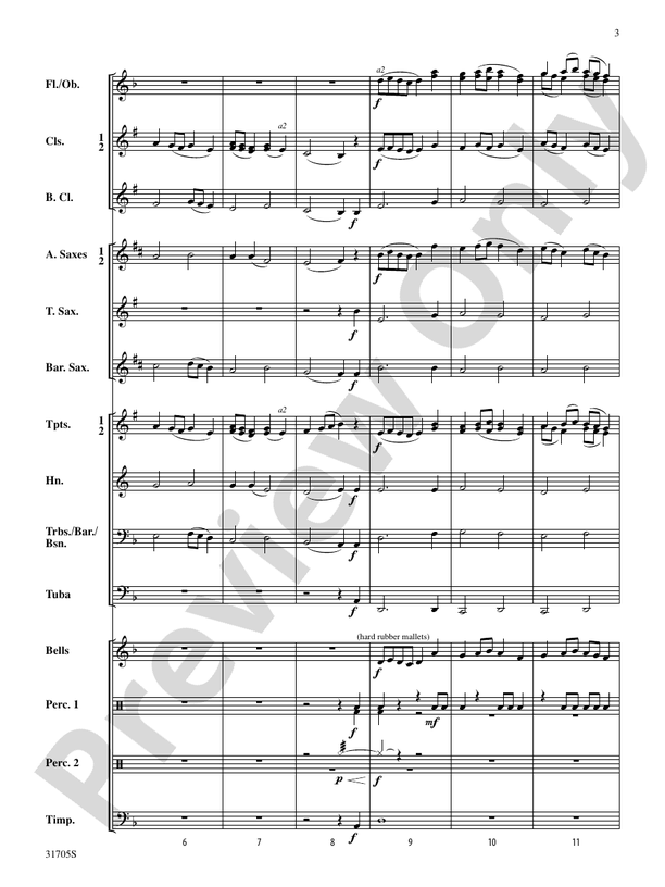 Heroic Legend - Concert Band Conductor Score & Parts (Digital Download)