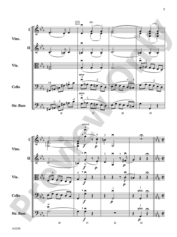 Sinfonia No. 9 in C Major – String Orchestra Conductor Score & Parts (Digital Download)