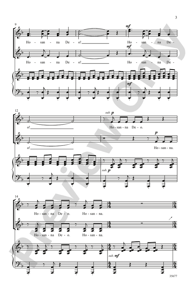 Hosanna Deo! – SSAA Choral Octavo (Digital Download)