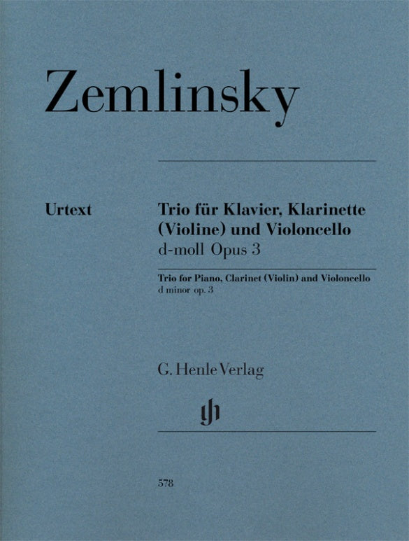 Trio in D Minor Op 3 Clarinet/Cello/Piano