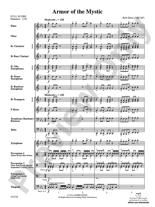 Armor of the Mystic - Concert Band Conductor Score & Parts (Digital Download)