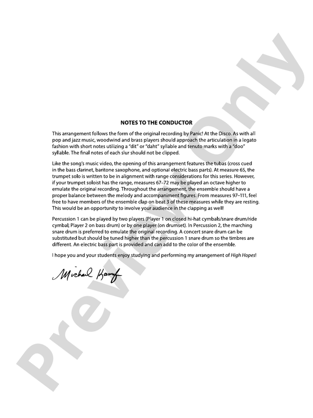 High Octane - Concert Band Conductor Score & Parts (Digital Download)