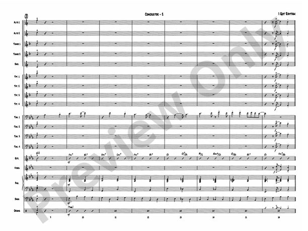 I Got Rhythm (Grade 4.5) - Jazz Ensemble Conductor Score & Parts(Digital Download)