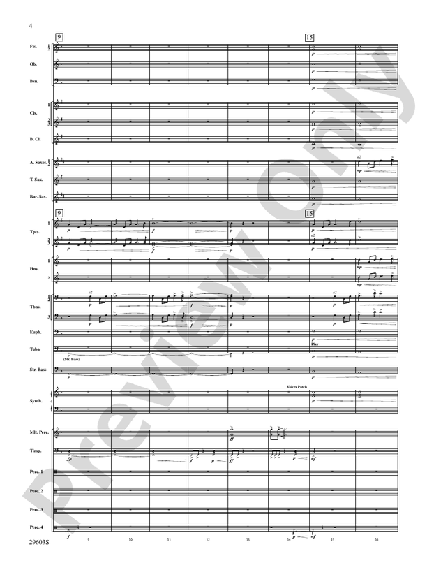 Dillon's Flight - Concert Band Conductor Score & Parts (Digital Download)