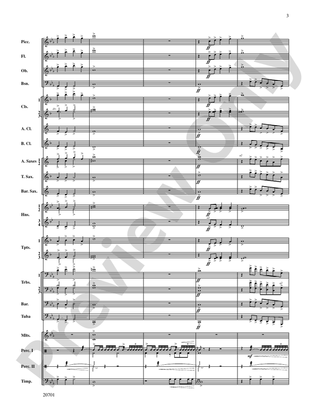 Lincoln Legend - Concert Band Conductor Score & Parts (Digital Download)