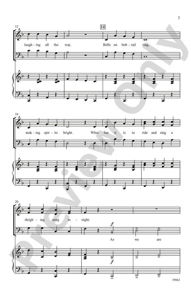 Jingle Bell Dash – 3 Part Mixed Choral Octavo (Digital Download)