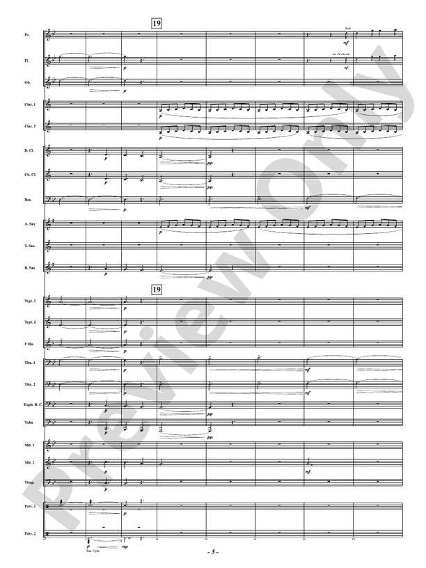 Red, White and Blue - Concert Band Conductor Score & Parts (Digital Download)