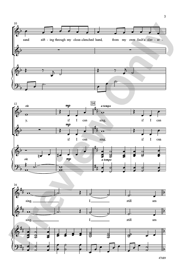 If I Can Sing – 2-Part / SSA Choral Octavo (Digital Download)