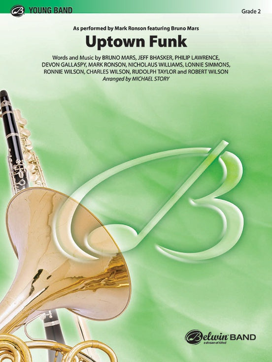 Uptown Funk - Concert Band Conductor Score & Parts (Digital Download)