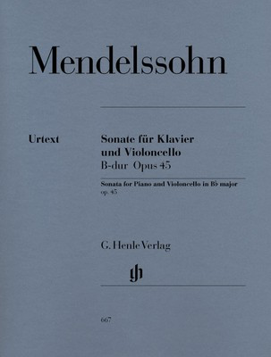 Sonata for Piano and Cello B flat major Op 45