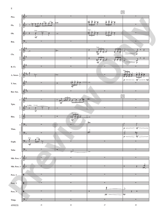 An Ancient World - Concert Band Conductor Score & Parts (Digital Download)