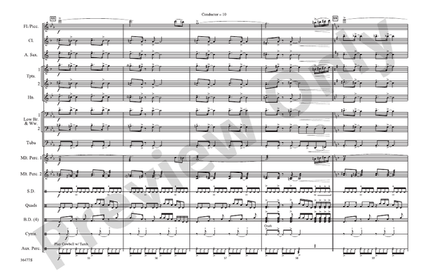 The Wizard of Oz Meets The Wiz, Part 2 – Marching Band Conductor Score & Parts (Digital Download)