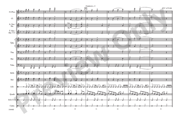 Rock 'N' Roll High School – Marching Band Conductor Score & Parts (Digital Download)