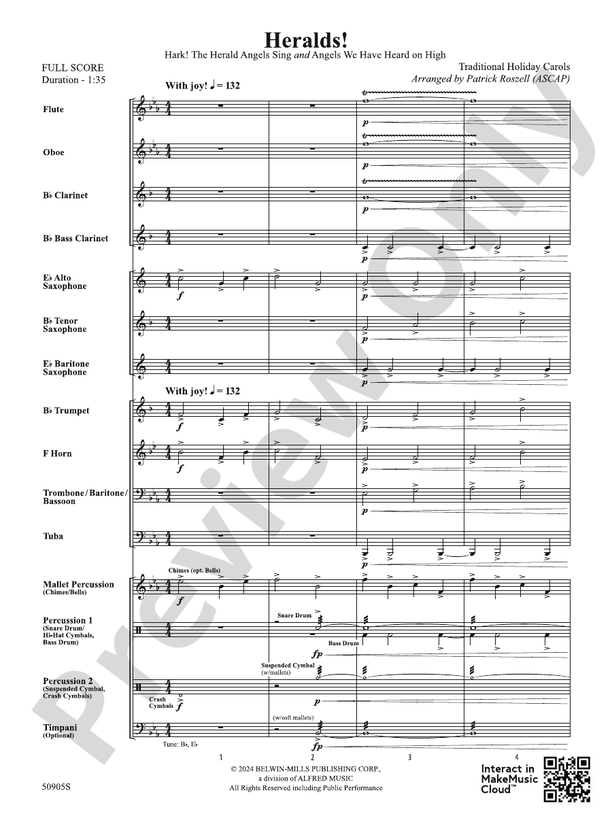 Heralds! – Concert Band Conductor Score & Parts (Digital Download)