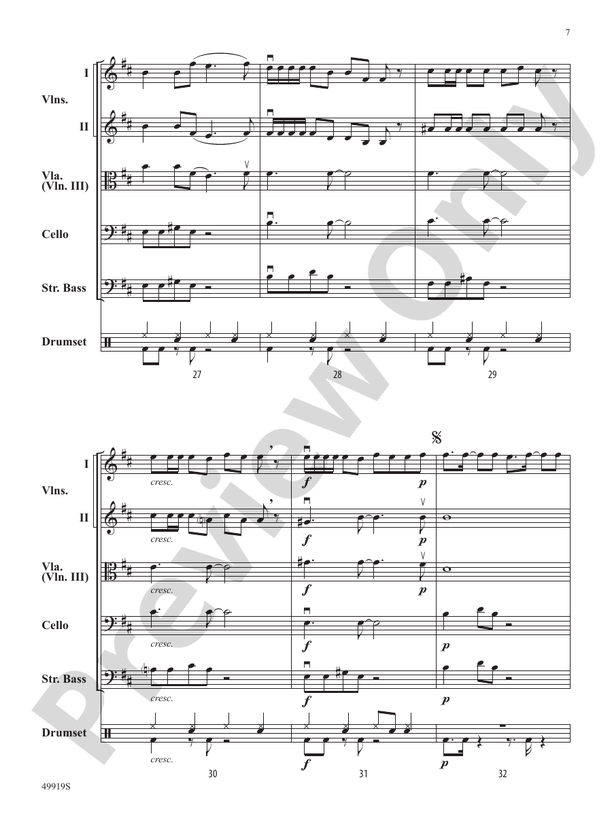 Bones - String Orchestra Conductor Score & Parts (Digital Download)