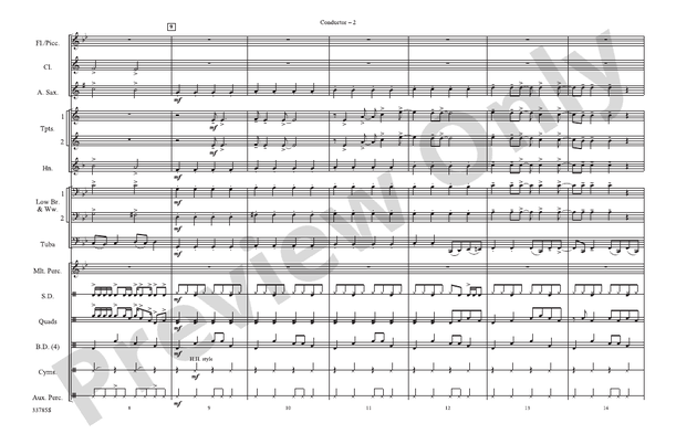Fame – Marching Band Conductor Score & Parts (Digital Download)