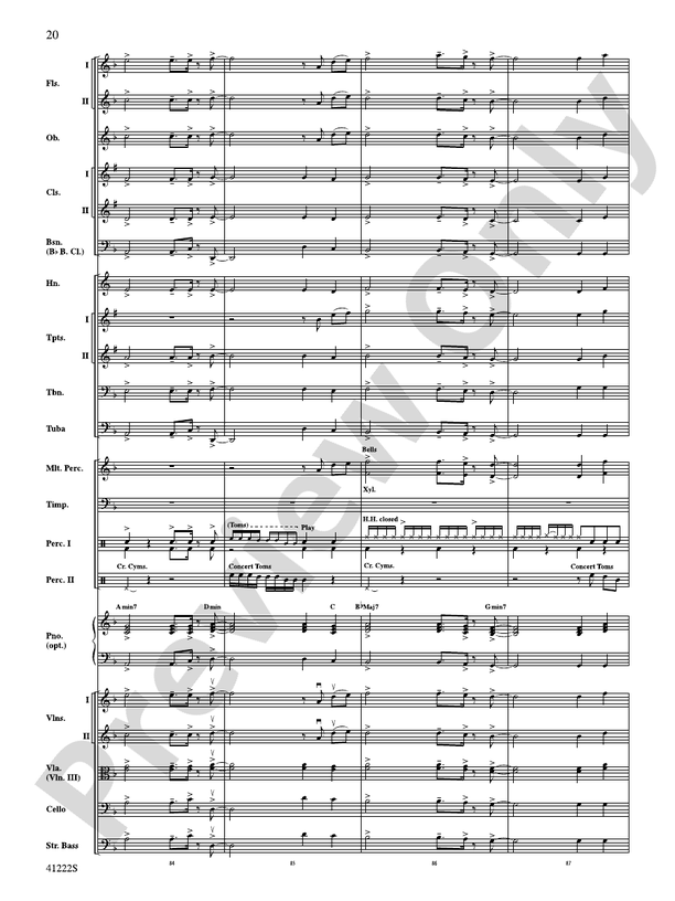Treasure - Full Orchestra Conductor Score & Parts (Digital Download)