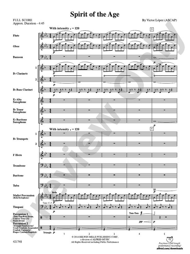 Spirit of the Age - Concert Band Conductor Score & Parts (Digital Download)