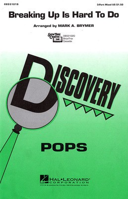 Breaking Up Is Hard To Do - Mark Brymer - 3-Part Mixed Hal Leonard Choral Score Octavo