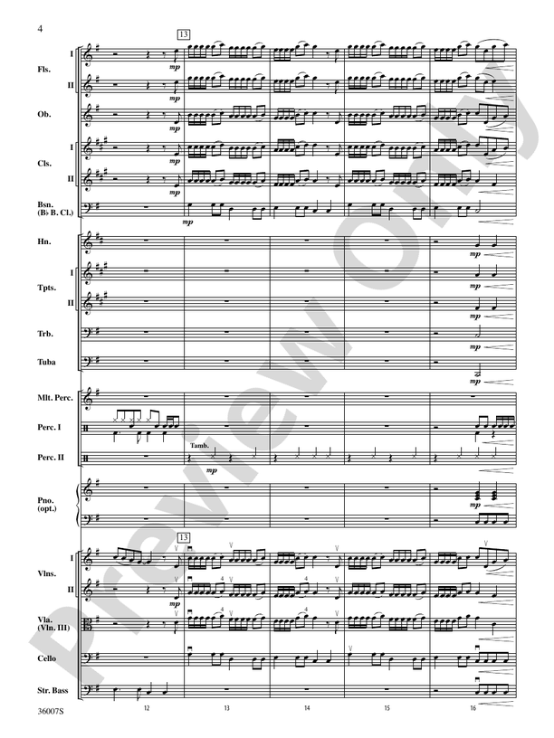 Hold My Hand - Full Orchestra Conductor Score & Parts (Digital Download)
