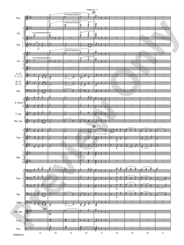 Slava - Concert Band Conductor Score & Parts (Digital Download)