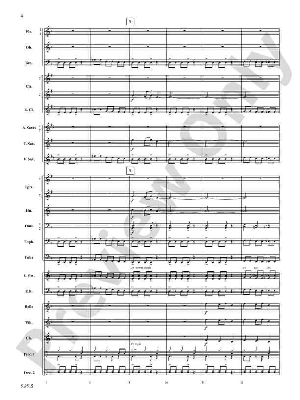Metal Bell Carol - Concert Band Conductor Score & Parts(Digital Download)