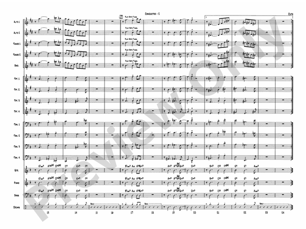 Cute (Grade 4.5) - Jazz Ensemble Conductor Score & Parts (Digital Download)