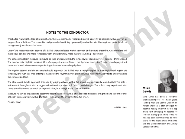 Through the Looking Glass - Jazz Ensemble Conductor Score & Parts(Digital Download)