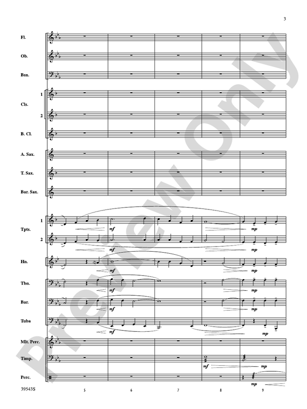 Londonderry Air - Concert Band Conductor Score & Parts (Digital Download)